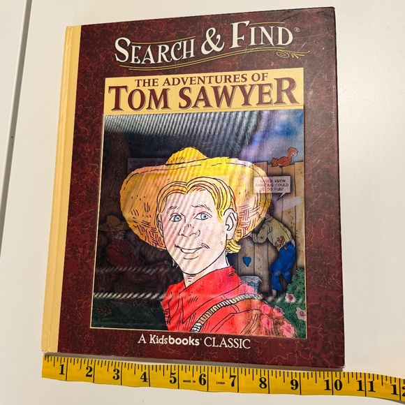 Tom Sawyer Search & Find Book - Lenticular Cover Image! Kidsbooks Classic 2007 - Picture 10 of 10